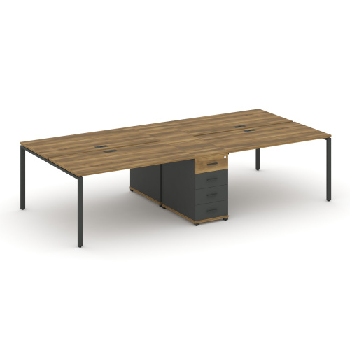 Бенч-система на 4 места с 1 опорной тумбой Concept CN.DRS-419