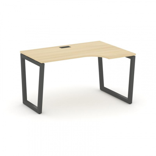 Style Project Стол рабочий эргоном. SN-5T2.SPA-002(R) Акация Лорка/Металл Антрацит/Заглушка Пластик фото 28