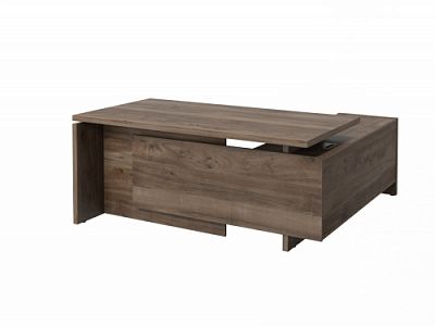 Стол с опорной тумбой FI-117L.DD Орех Пацифик Табак