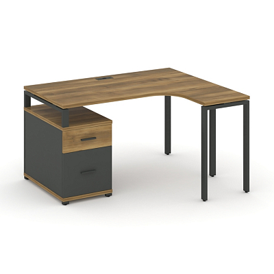 Стол эргономичный с опорной тумбой Concept CN.SA-304(R)