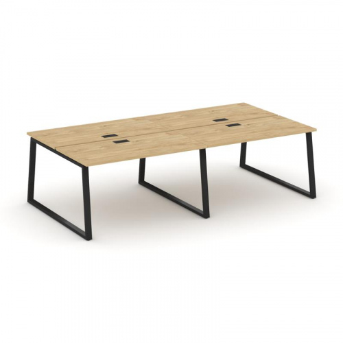 Style Project Рабочая станция 2-х сторон. SN-6T1.DRS-034 Акация Лорка/Металл Антрацит/Заглушка Пласт