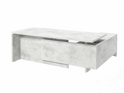 Стол с опорной тумбой FI-121L.DD Хромикс белый