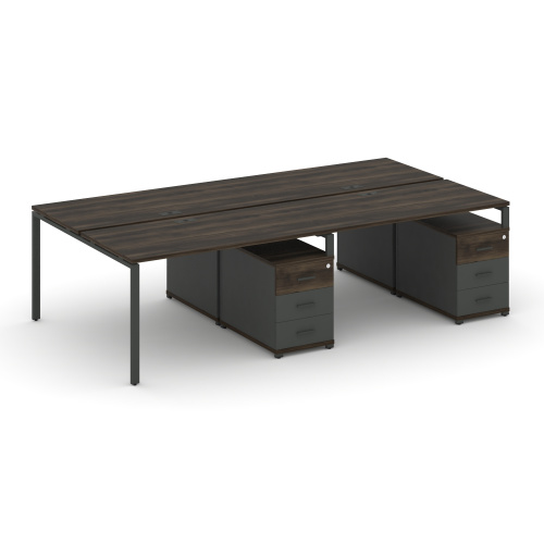 Бенч-система на 4 места с 2 опорными тумбами Concept CN.DRS-317 фото 3 Бенч-система на 4 места с 2 опорными тумбами Concept CN.DRS-317 фото 3