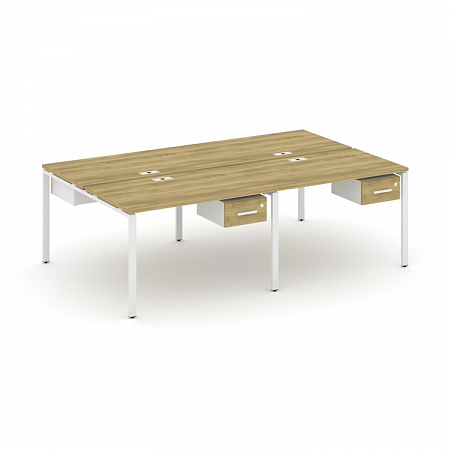 Бенч-система на 4 места с подвесными тумбами Concept CN.DRS-130