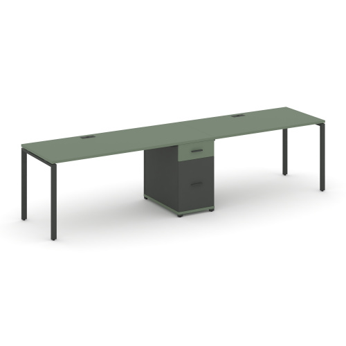 Бенч-система на 2 места с 1 опорной тумбой Concept CN.ORS-408 фото 2