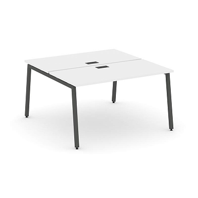 Style Project Рабочая станция 2-х сторон. SN-4A.DRS-011 Белый/Металл Антрацит 980*1432*750