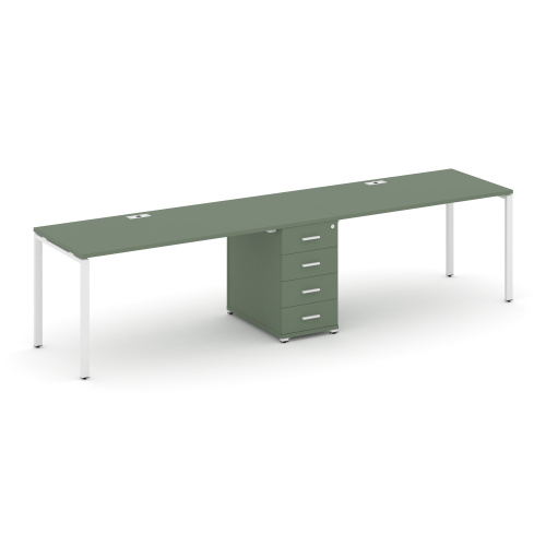 Бенч-система на 2 места с 1 опорной тумбой Concept CN.ORS-401