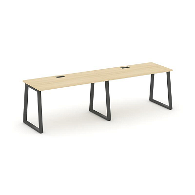 Style Project Рабочая станция 1 сторон. SN-6T1.ORS-024 Акация Лорка/Металл Антрацит/Заглушка Пластик