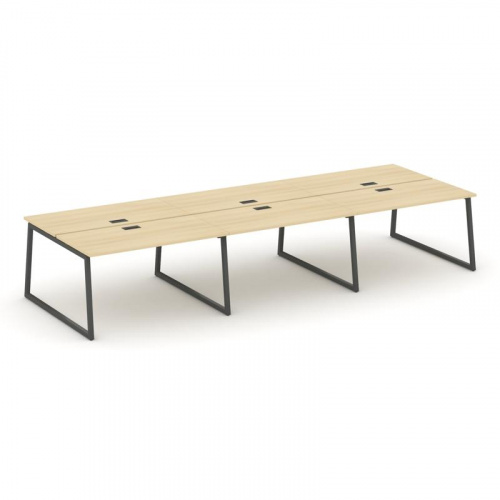 Style Project Рабочая станция 2-х сторон. SN-4T1.DRS-072 Акация Лорка/Металл Антрацит/Заглушка Пласт фото 28