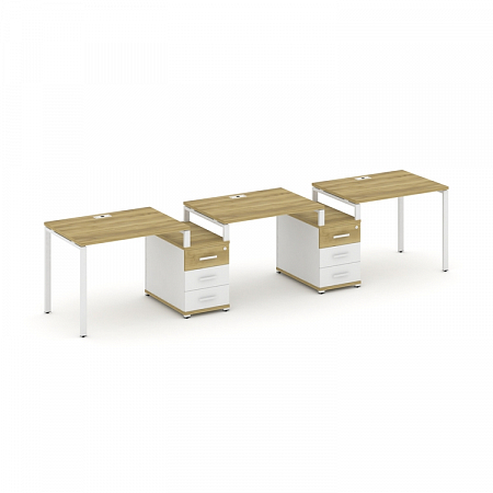 Бенч-система на 3 места с 2 опорными тумбами Concept CN.ORS-325