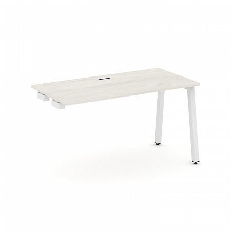 Style Project Стол-приставка к опор. элем. SN-5A.OPRS-014 Дуб Наварра/Металл Белый 1580*700*750