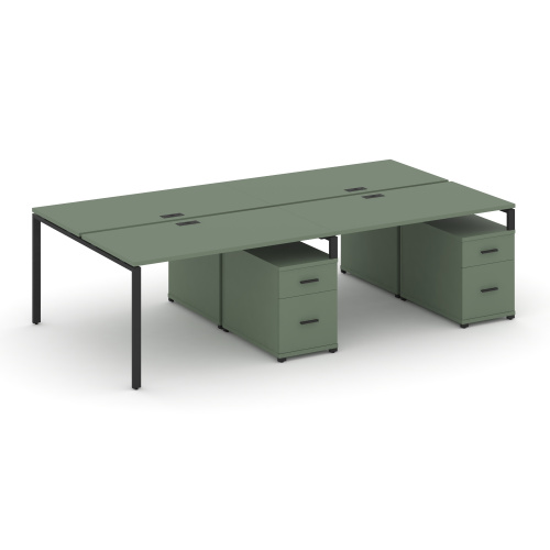 Бенч-система на 4 места с 2 опорными тумбами Concept CN.DRS-324 Бенч-система на 4 места с 2 опорными тумбами Concept CN.DRS-324