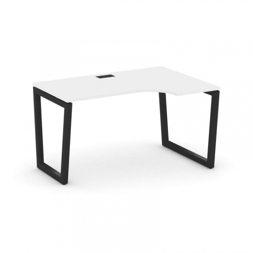 Style Project Стол рабочий эргоном. SN-5T2.SPA-002(R) Акация Лорка/Металл Антрацит/Заглушка Пластик фото 5