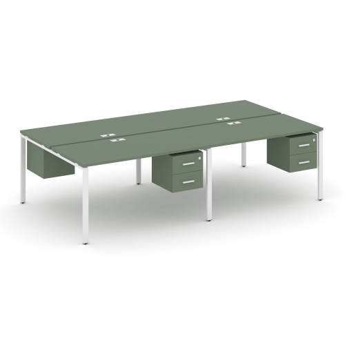 Бенч-система на 4 места с подвесными тумбами Concept CN.DRS-133