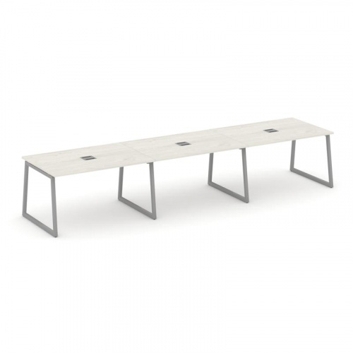 Style Project Стол переговорный SN-4T1.SPRG-024 Акация Лорка/Металл Антрацит/Заглушка Металл Антраци фото 12