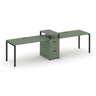 Бенч-система на 2 места с 1 опорной тумбой Concept CN.ORS-424