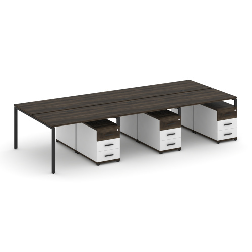 Бенч-система на 6 мест с 3 опорными тумбами Concept CN.DRS-350 фото 9