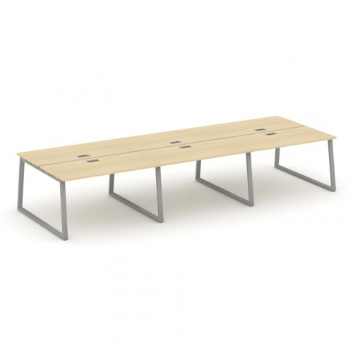 Style Project Рабочая станция 2-х сторон. SN-6T1.DRS-061 Акация Лорка/Металл Антрацит/Заглушка Пласт фото 20