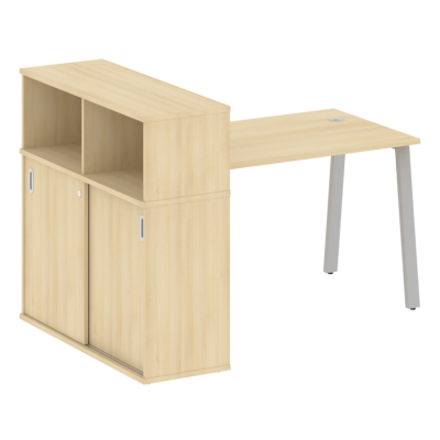 Стол письменный с шкафом-купе на А-обр. м/к Метал систем БА.РС-СШК-3.2