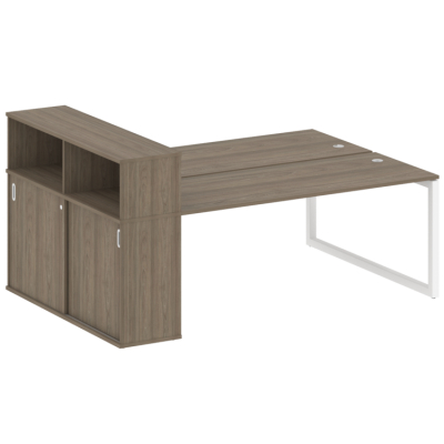 Бенч-система с шкафом-купе на О-обр. м/к Metal System Quattro 50БО.РС-СШК-2.5